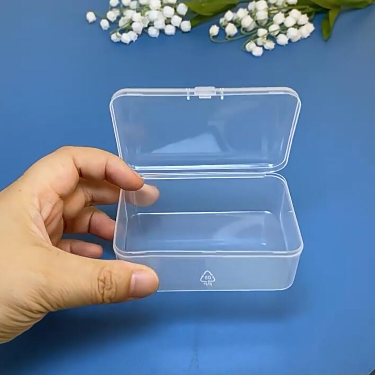 12 Pack Rectangular Clear Plastic Organizer Storage (3.54 x 2.36 x 1.38 inch)
