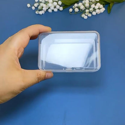 12 Pack Rectangular Clear Plastic Organizer Storage (3.54 x 2.36 x 1.38 inch)