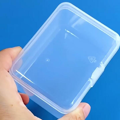 12 Pack Rectangular Clear Plastic Storage Containers (3.23 x 2.44 x 1.85 Inch)
