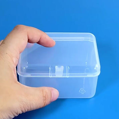 12 Pack Rectangular Clear Plastic Storage Containers (3.23 x 2.44 x 1.85 Inch)