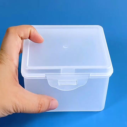 12 Pieces Rectangular Clear Plastic Organizer Storage Box Containers (3.86 x 3.47 x 2.76 Inch)