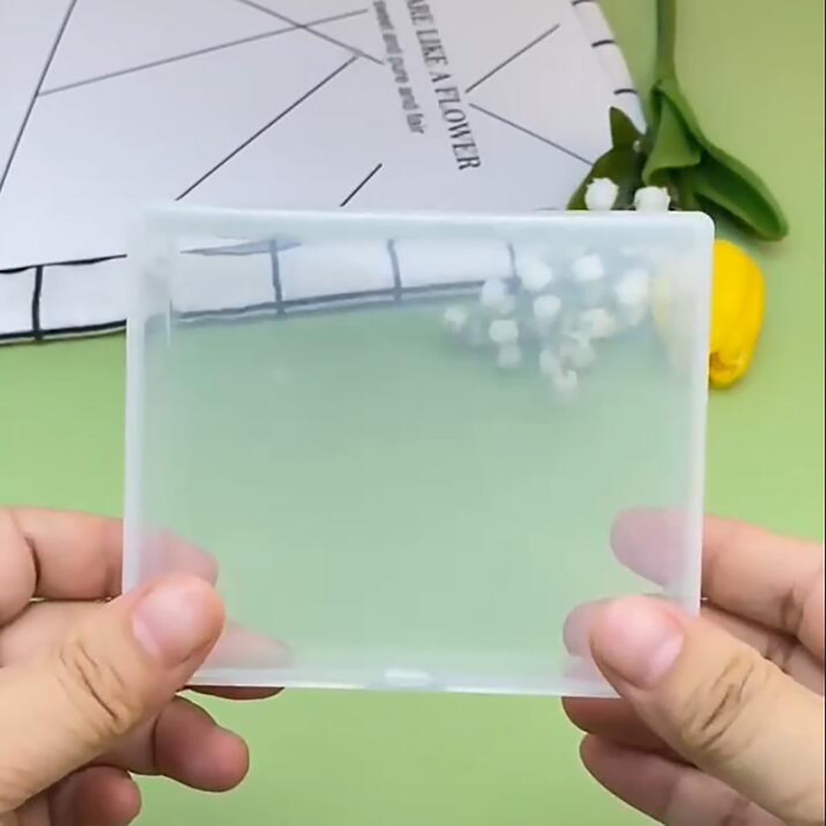 12 Pack Rectangular Clear Plastic Organizer Storage Box Containers (3.98 x 3.35 x 1.06 Inch)