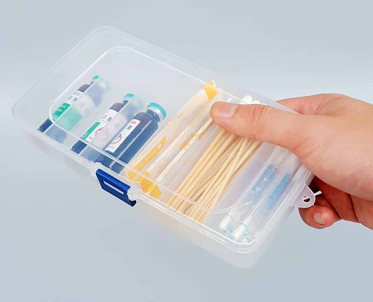 2 PACK Transparent Plastic Bead Organizers (6 Grids)