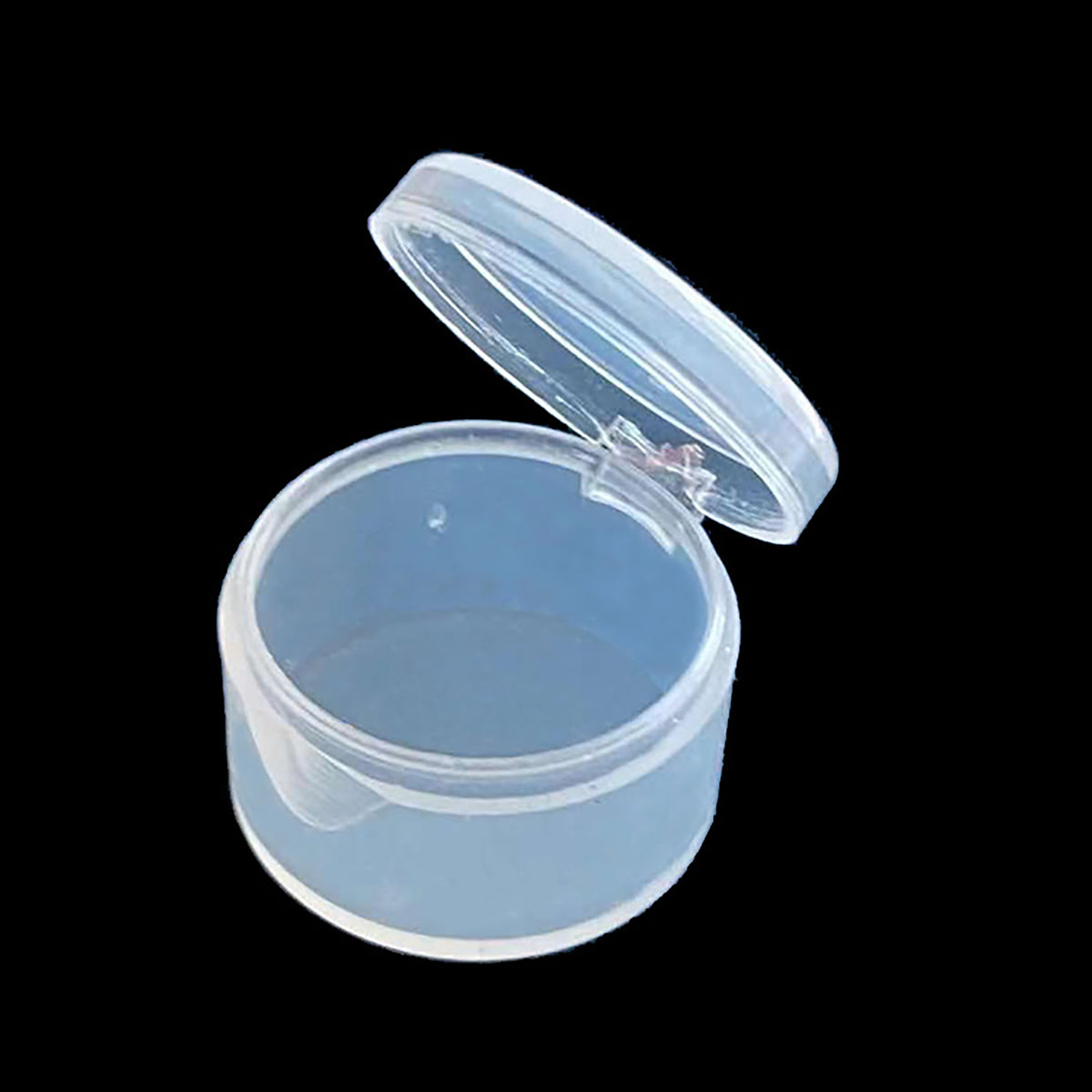 24 Pack Small Round Plastic Containers (0.55 x 0.35 Inch) -0.034 oz