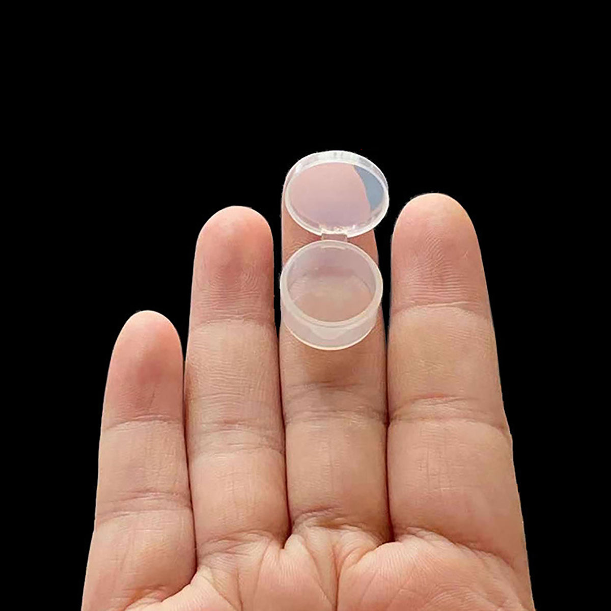 24 Pack Small Round Plastic Containers (0.55 x 0.35 Inch) -0.034 oz