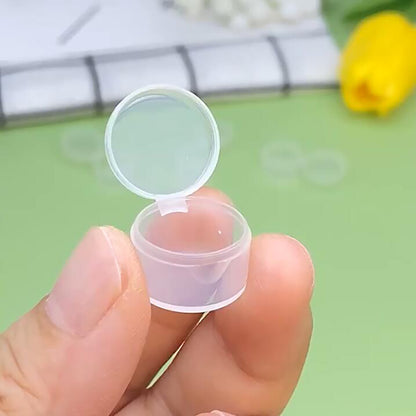 24 Pack Small Round Plastic Containers (0.55 x 0.35 Inch) -0.034 oz