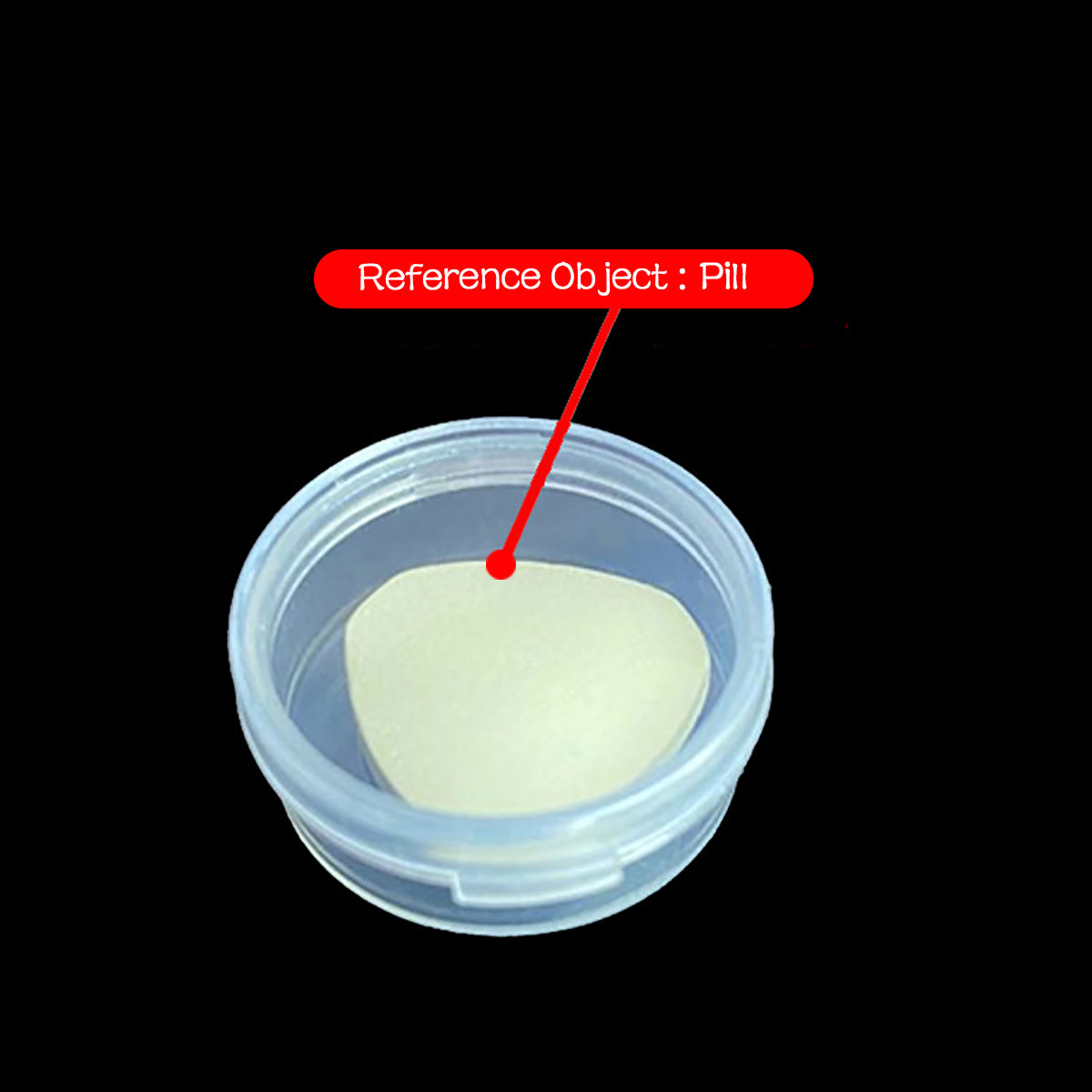 0.034 oz Mini Clear Plastic Round Storage Jars (24 Pack)