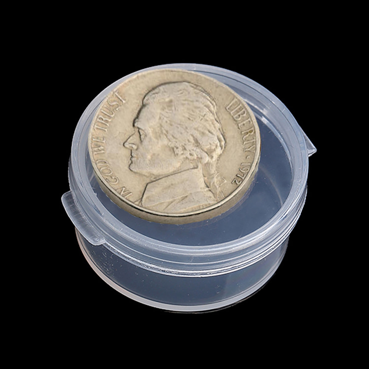 24 Pack 0.17 oz Round Plastic Containers-(D1.06 x H0.55 inch)