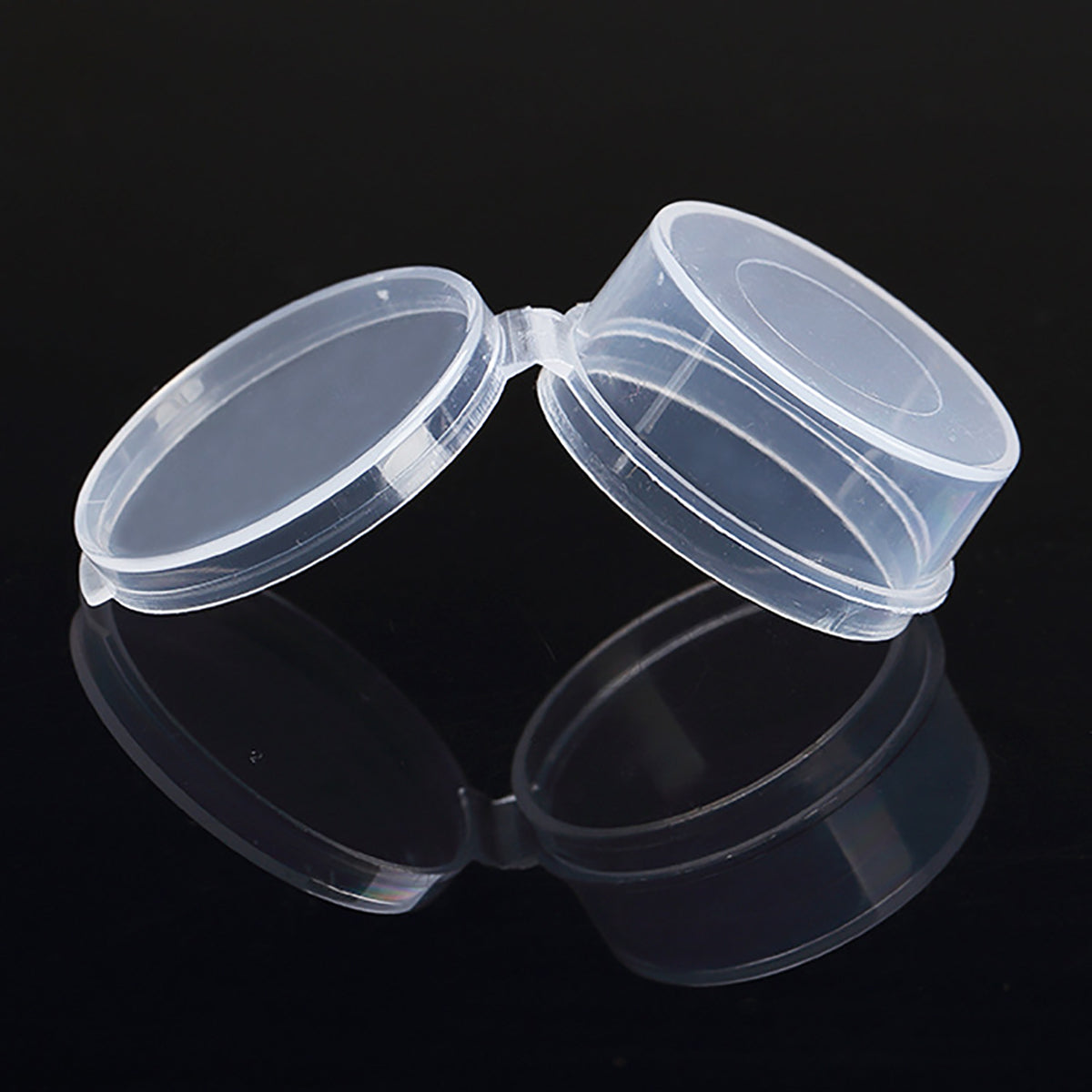 24 Pack 0.17 oz Round Plastic Containers-(D1.06 x H0.55 inch)