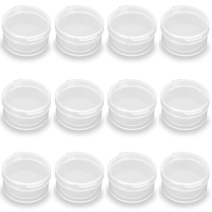 24 PACK Small Transparent Plastic Bead Organizers-0.24 oz