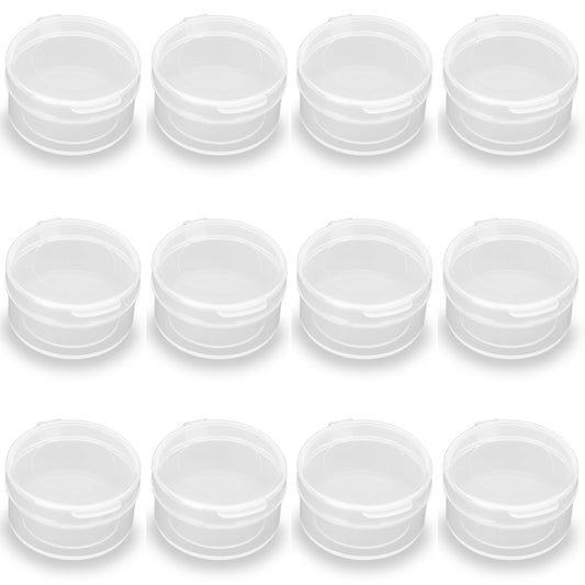 24 PACK Small Transparent Plastic Bead Organizers-0.24 oz