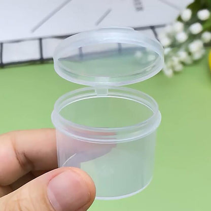 24 PCS Clear Round Plastic Organizer Box (1.42 x 1.18 inch)-0.67 oz
