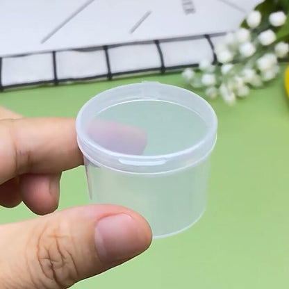 24 PCS Clear Round Plastic Organizer Box (1.42 x 1.18 inch)-0.67 oz