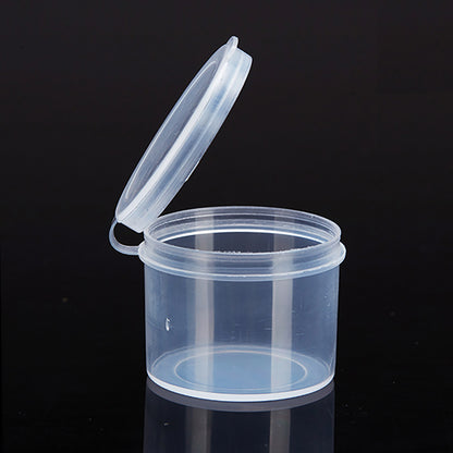 24 PCS Clear Round Plastic Organizer Box (1.42 x 1.18 inch)-0.67 oz