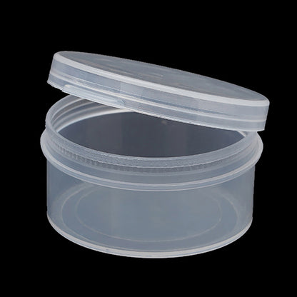 24 Pack Clear Plastic Round Storage Jars (0.67 oz)-D1.65 x H0.87 Inch