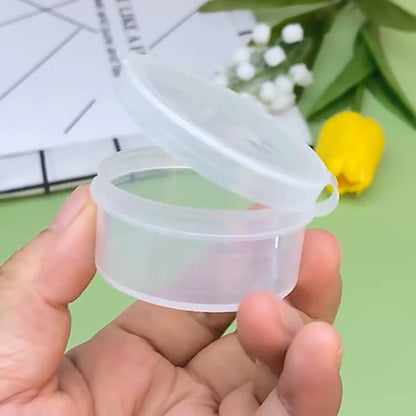 24 PCS 0.95 oz Transparent Round Beads Storage Containers Box (D1.89 x H0.98 Inch)