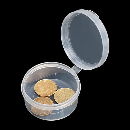 24 PCS 0.95 oz Transparent Round Beads Storage Containers Box (D1.89 x H0.98 Inch)