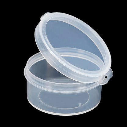 24 PCS 0.95 oz Transparent Round Beads Storage Containers Box (D1.89 x H0.98 Inch)