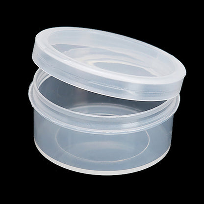 24 PCS 0.95 oz Transparent Round Beads Storage Containers Box (D1.89 x H0.98 Inch)