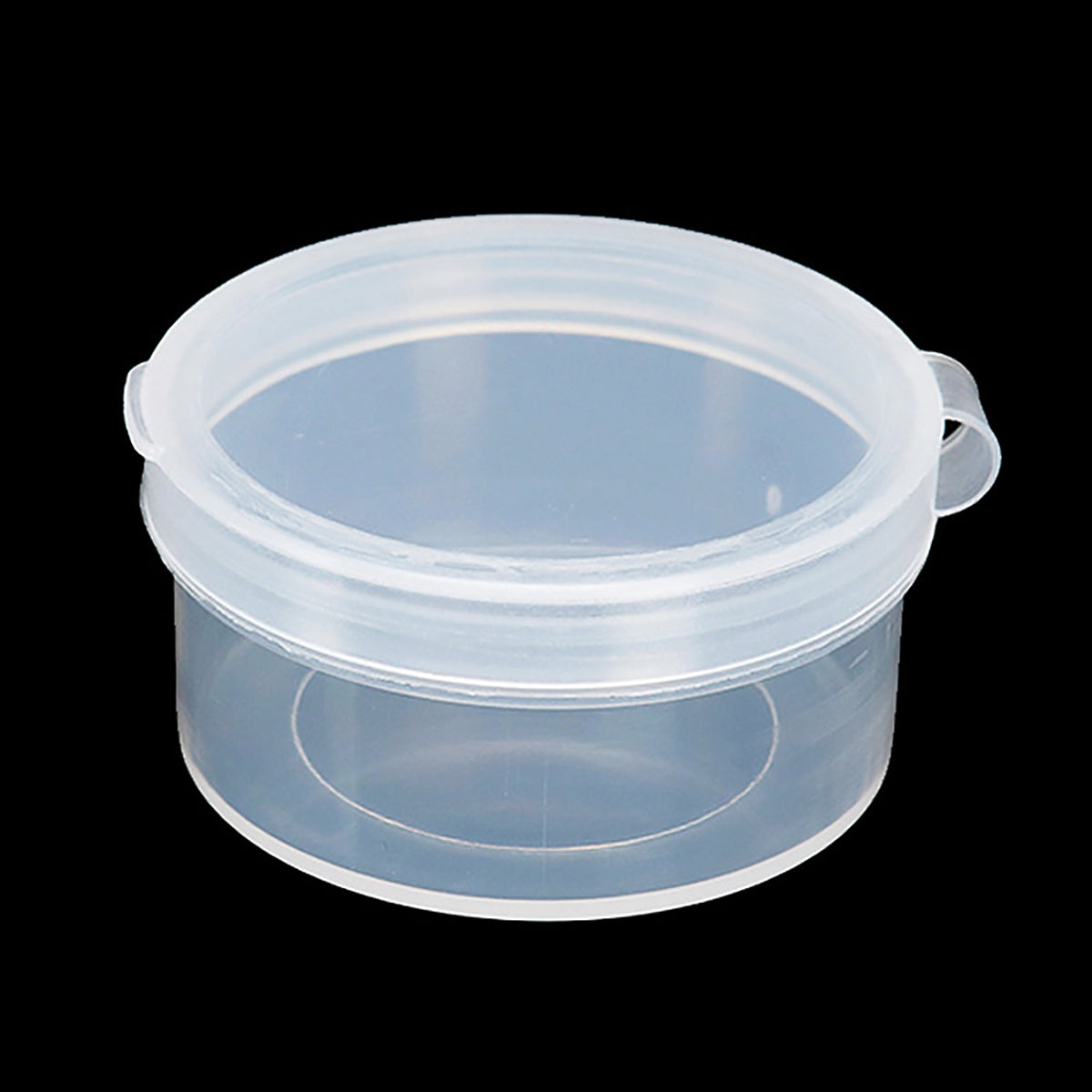 24 PCS 0.95 oz Transparent Round Beads Storage Containers Box (D1.89 x H0.98 Inch)
