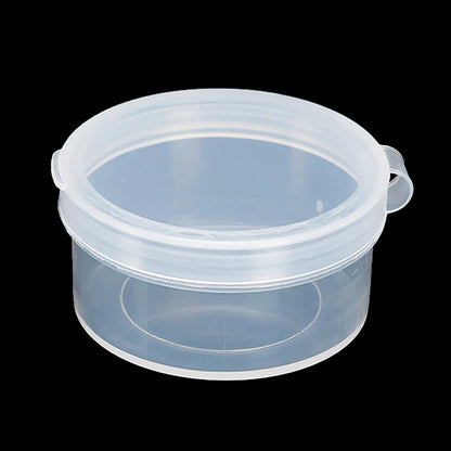 24 PCS 0.95 oz Transparent Round Beads Storage Containers Box (D1.89 x H0.98 Inch)