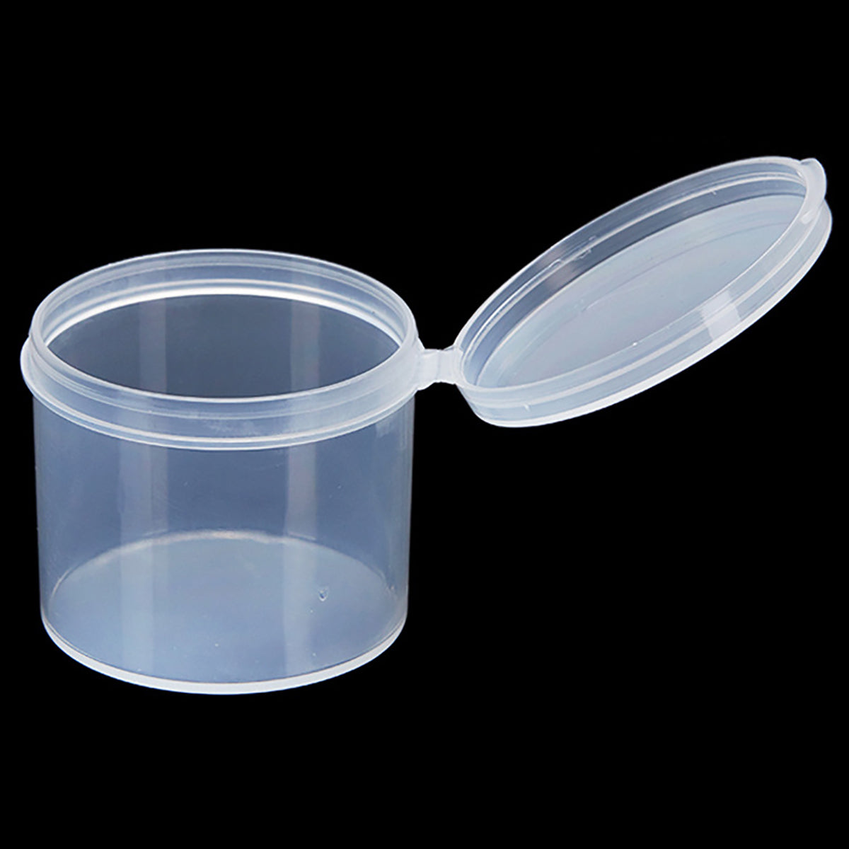 12 pcs Small Round Plastic Containers D1.89 x H1.65 Inch-1.7 oz