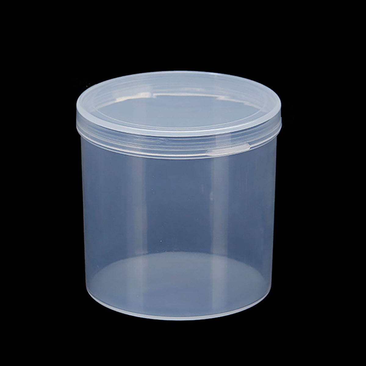 12 Pcs Clear Storage Box Round Organizer