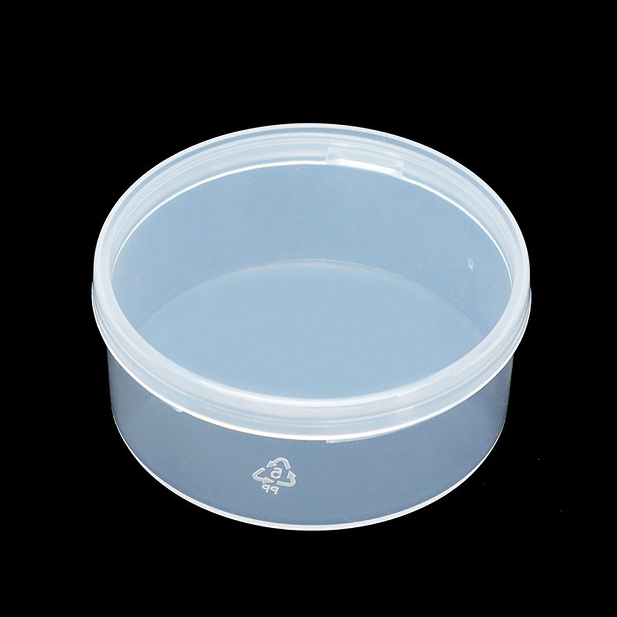 12 Pcs Clear Plastic Round Storage Jars, 1.7 oz D/2.32 x H/1.02 Inch