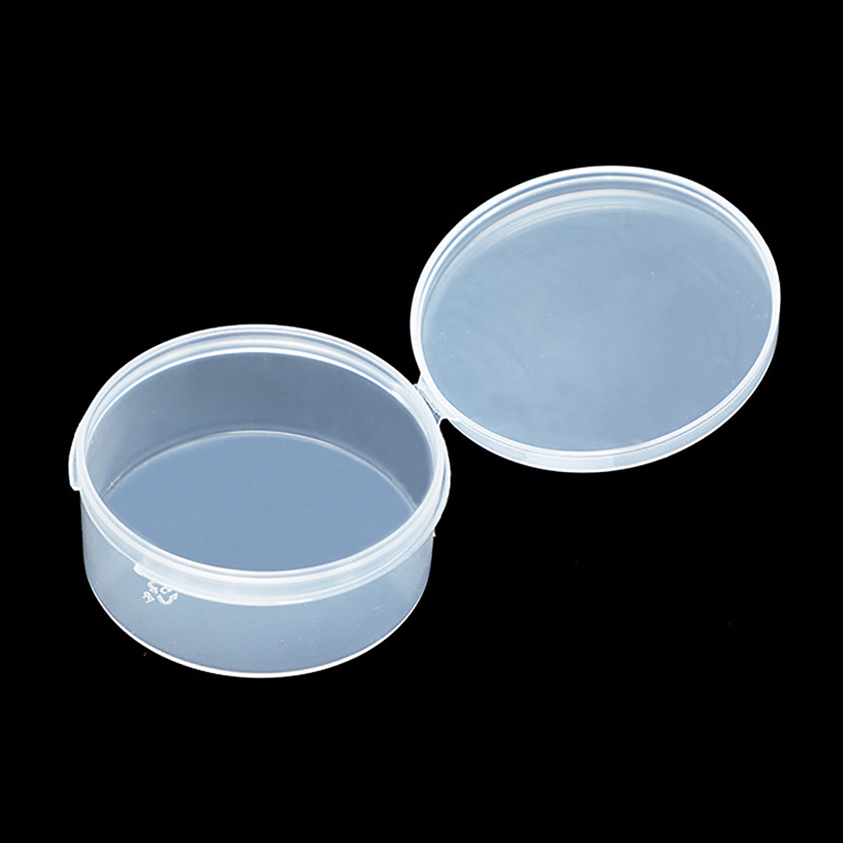 12 Pcs Clear Plastic Round Storage Jars, 1.7 oz D/2.32 x H/1.02 Inch