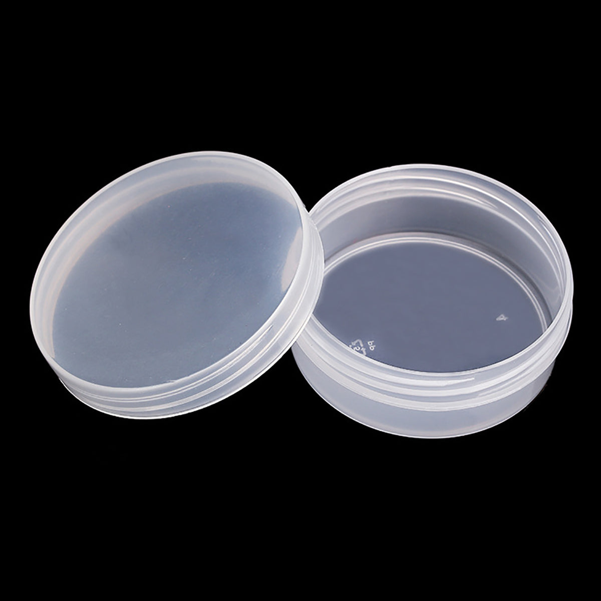 12 Pack 1.69 oz Clear Storage Box Round Organizer