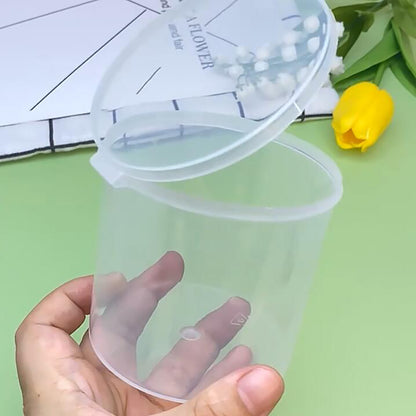 12 Pcs Clear Round Plastic Storage Containers Jar-3.72 oz