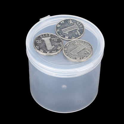 12 Pcs Clear Round Plastic Storage Containers Jar-3.72 oz