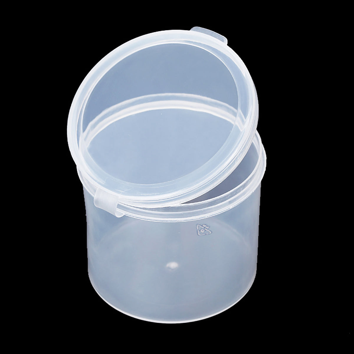 12 Pcs Clear Round Plastic Storage Containers Jar-3.72 oz