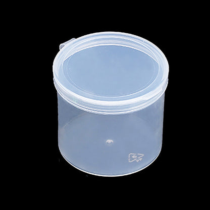12 Pcs Clear Round Plastic Storage Containers Jar-3.72 oz