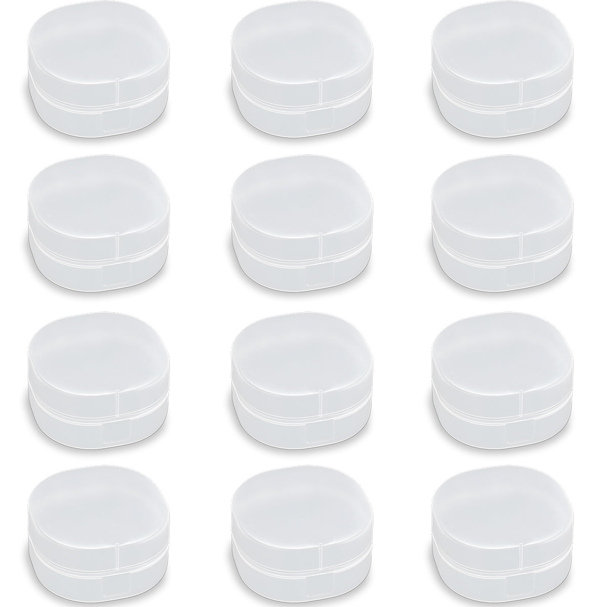 3.04 oz Round Plastic Containers Clear Plastic Round Storage Jars