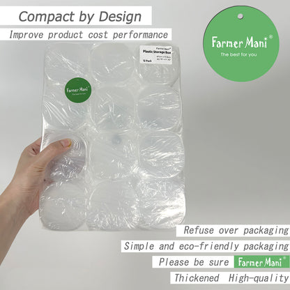 3.04 oz Round Plastic Containers Clear Plastic Round Storage Jars
