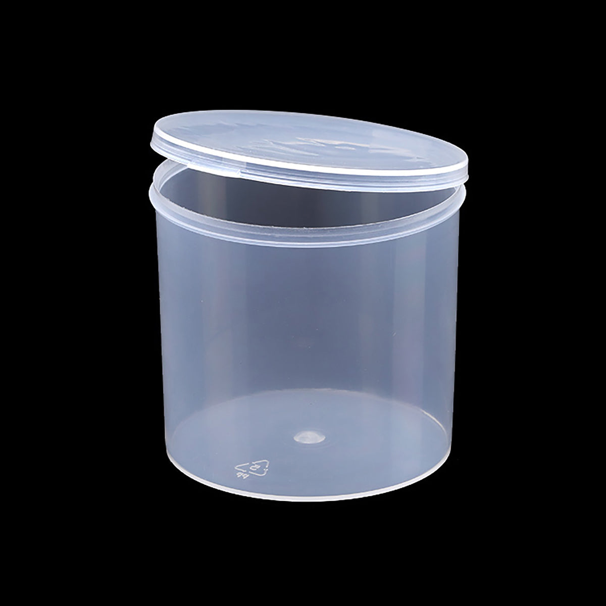 6 Pcs Clear Plastic Round Storage Containers (8.45 oz)