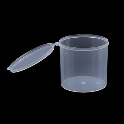 6 Pcs Clear Plastic Round Storage Containers (8.45 oz)