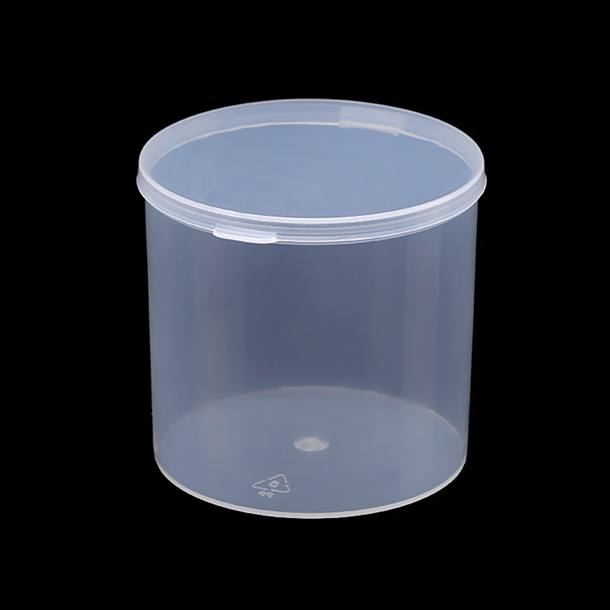 6 Pcs Clear Plastic Round Storage Containers (8.45 oz)