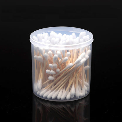 6 Pcs Clear Plastic Round Storage Containers (8.45 oz)