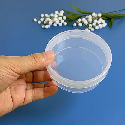 12 Pcs 4.05 oz Round Plastic Containers