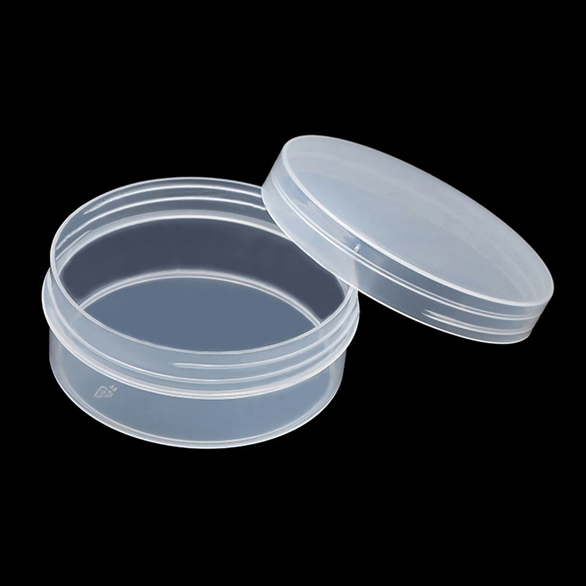 12 Pcs 4.05 oz Round Plastic Containers