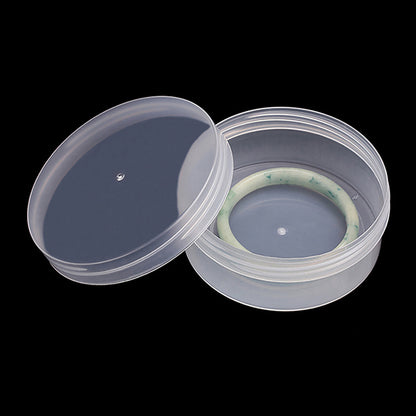 6 Pcs 7.44 oz Clear Plastic Round Storage Jars