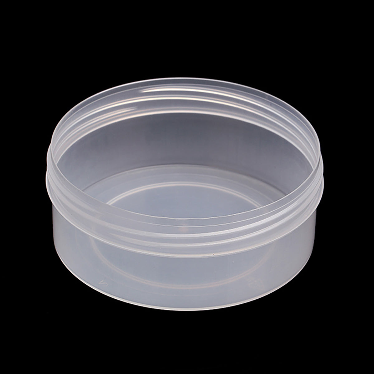 6 Pcs 7.44 oz Clear Plastic Round Storage Jars