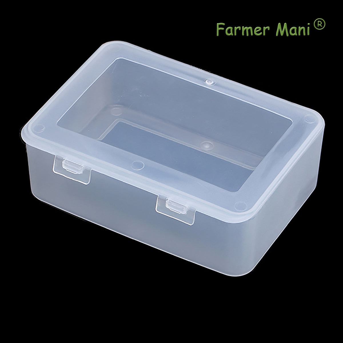 Clear Plastic Storage Containers Box with Lid (5.04x3.5x1.69 inch, 2 Pack)