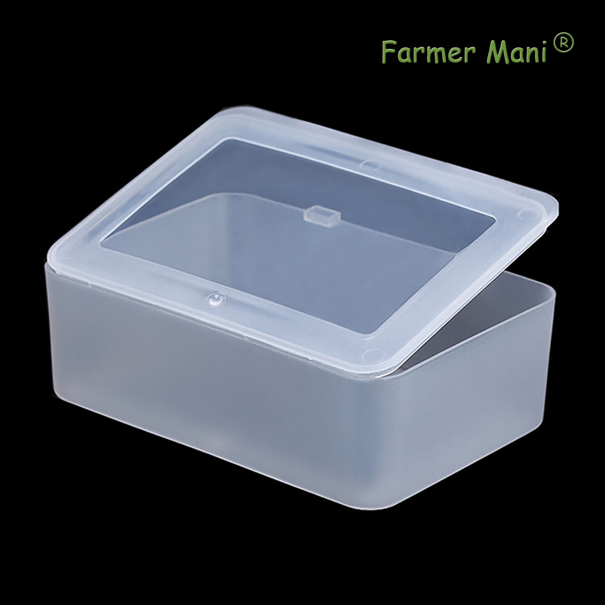 Clear Plastic Storage Containers Box with Lid (5.04x3.5x1.69 inch, 2 Pack)