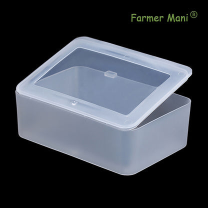 Clear Plastic Storage Containers Box with Lid (5.04x3.5x1.69 inch, 2 Pack)
