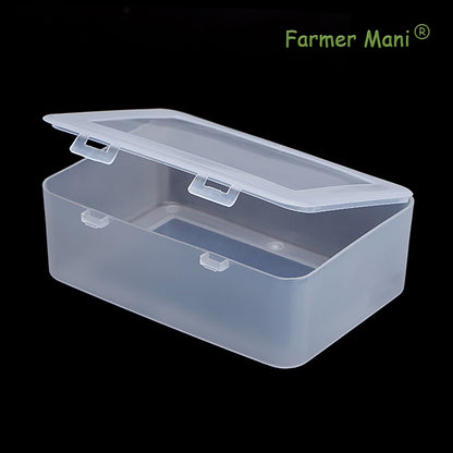 Clear Plastic Storage Containers Box with Lid (5.04x3.5x1.69 inch, 2 Pack)