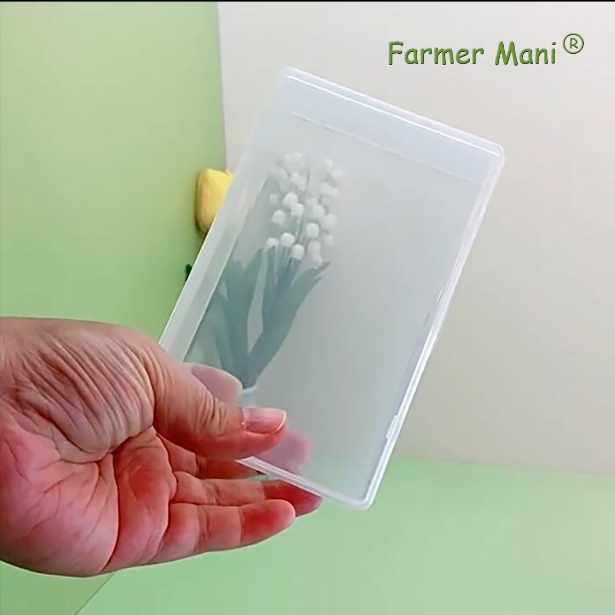 2 Pack Rectangular Clear Small Plastic Storage Containers Box 5.24x3.31x1.58 Inches