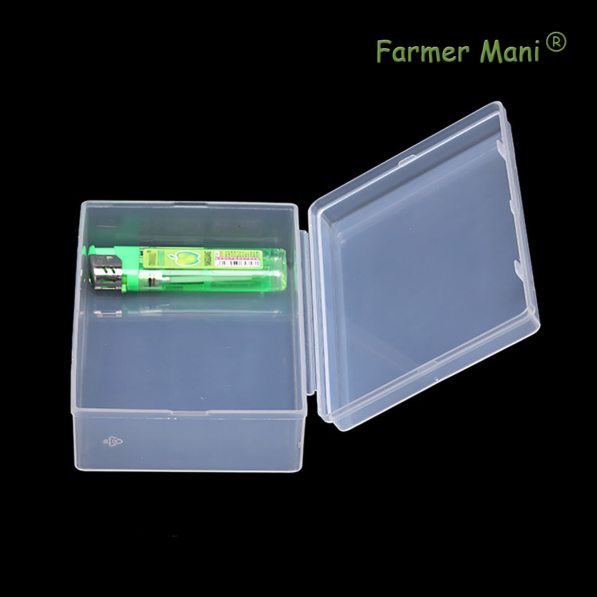 2 Pack Rectangular Clear Small Plastic Storage Containers Box 5.24x3.31x1.58 Inches
